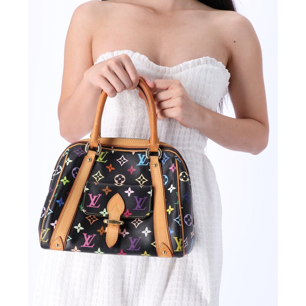 Louis Vuitton Multicolor Priscilla Satchel M40097 Black Noir